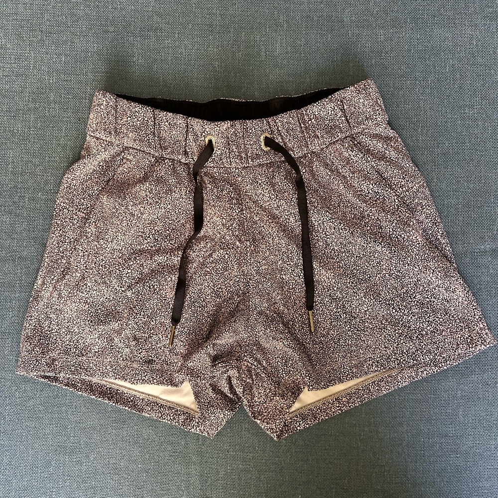 lululemon athletica Black and White Athletic Shorts